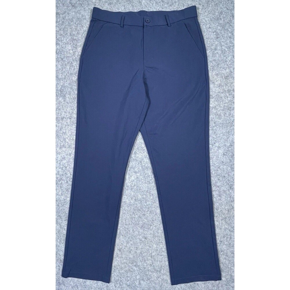 LIBIN Men’s Golf Pants Travel Stretch Casual Work Blue 32 x 30